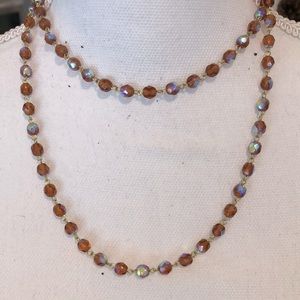 17 1/2 inch necklace different color beads